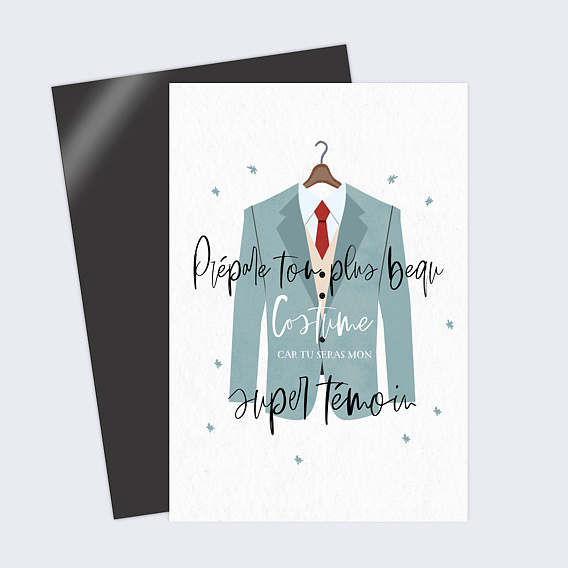 Magnet demande témoin mariage Costard