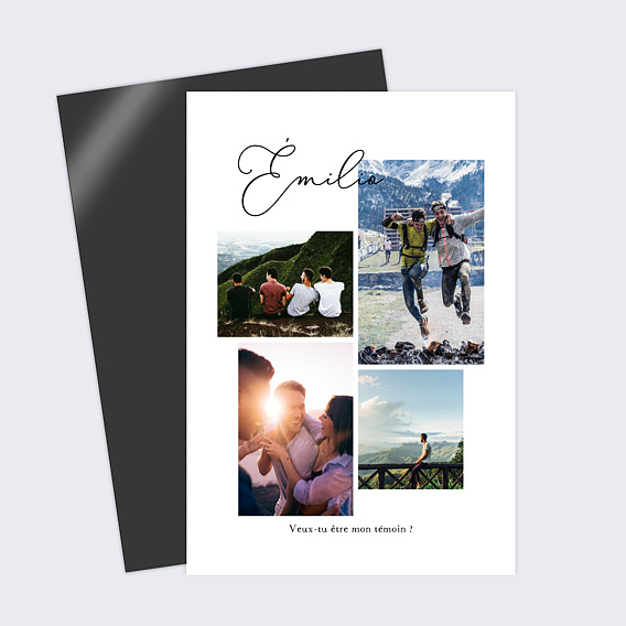 Magnet demande témoin mariage Graphique