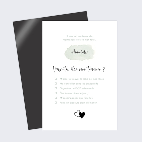 Magnet demande témoin mariage Tempo