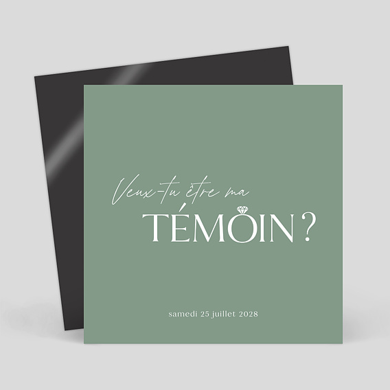 Magnet demande témoin mariage Veux-tu être mon témoin ?
