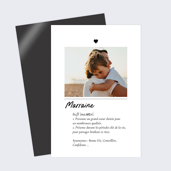 Magnet parrain marraine Définition marraine