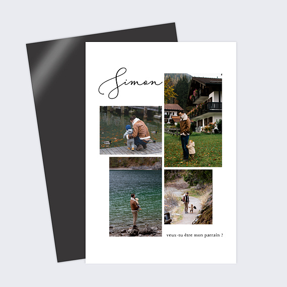 Magnet Demande Parrain Marraine Collage Parrain
