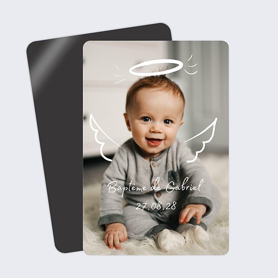 Magnet baptême Ange