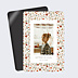 Magnet Faire-part Baptême Liberty Terracotta