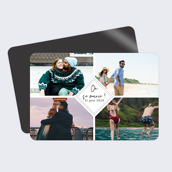 Faire-part mariage magnet Charme Classique