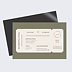 Faire-part mariage magnet Billet d'Avion