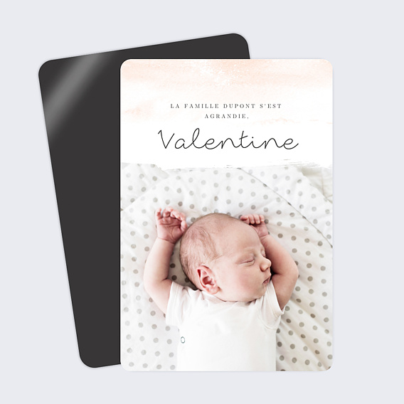 Magnet faire-part naissance Brume