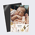 Magnet faire-part naissance Bouquet Sauvage Recto