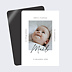 Magnet faire-part naissance Certificat Graphique