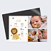 Magnet faire-part naissance Lion picto