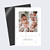 Magnet faire-part naissance Motif Coeur Lilas