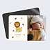 Magnet faire-part naissance Petit lion photo