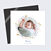 Magnet faire-part naissance Couronne Minimaliste