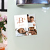 Magnet faire-part naissance Lettrine Arc-en-Ciel