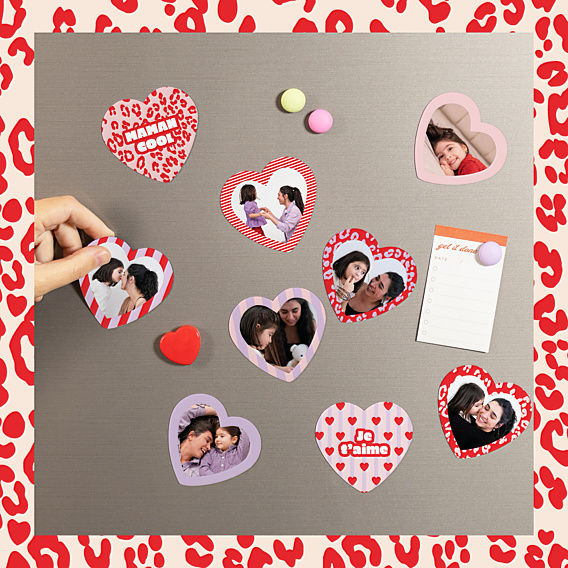 Magnet famille Maman léopard