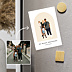 Magnet famille Portrait en illustration minimaliste