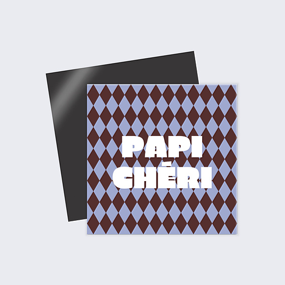 Magnet famille Papi chéri