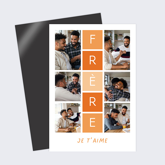 Magnet famille Marelle frère Recto