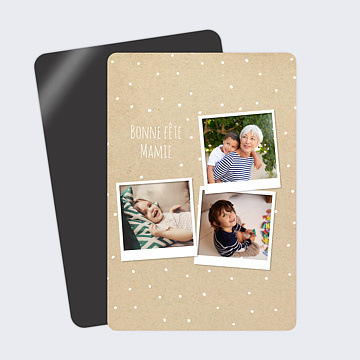 Magnet Fte des Grands-Mres Plumetis