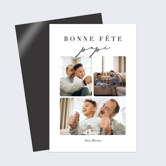 Fête des Grands Pères Magnet Trois Souvenirs