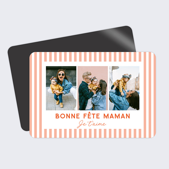 Magnet fête des mères Douce Rayure