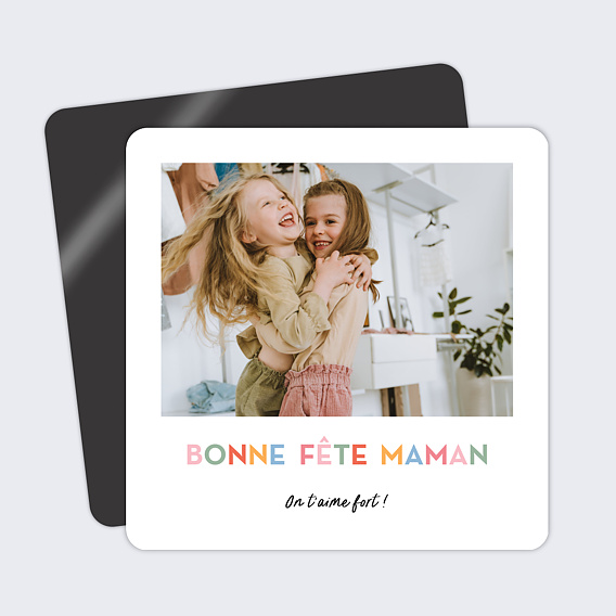Magnet fête des mères Lettres de Couleur