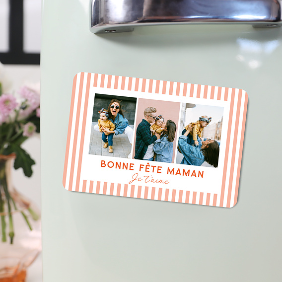 Magnet fête des mères Douce Rayure Après 1