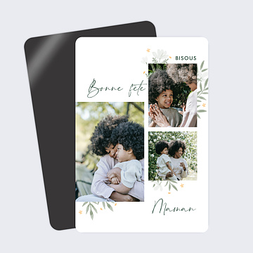 Magnet Fte des Mres Fleurs Festives