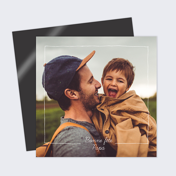 Magnet fête des pères A la Main Recto