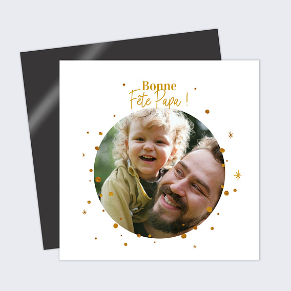 Magnet Fête des Pères Golden Dots