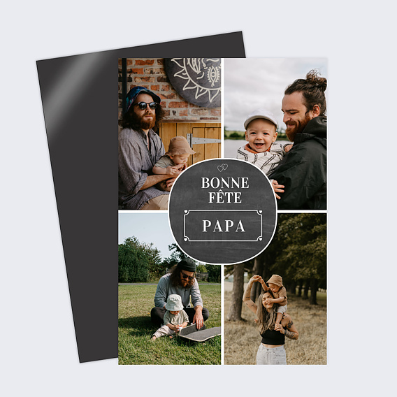 Magnet fête des pères Touche d'Ardoise Recto