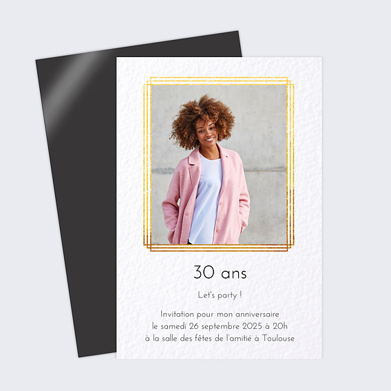 Invitation anniversaire Surprise - Popcarte