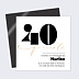 Magnet Invitation Anniversaire 40 ans Moderne