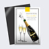 Magnet Invitation Anniversaire Champagne