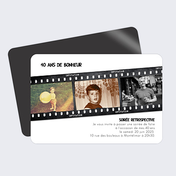 Magnet Invitation Anniversaire Soire Anniversaire Rtrospective