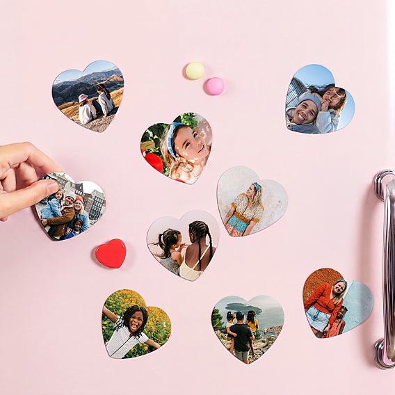Magnets Magnet photo cœur