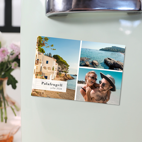 Magnet photo Bandeau Graphique Vacances