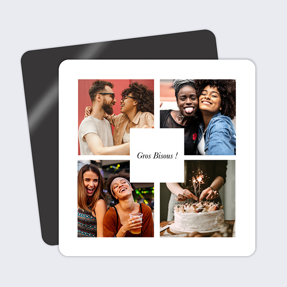 Magnet famille Remerciements Recto