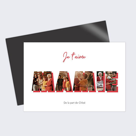 Magnet famille Lettres Mamie