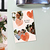 Magnet famille Multi photos cœurs