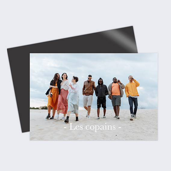 Magnet famille Copains Recto