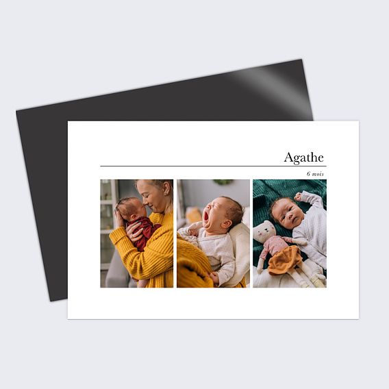 Magnet famille Triptyque Recto