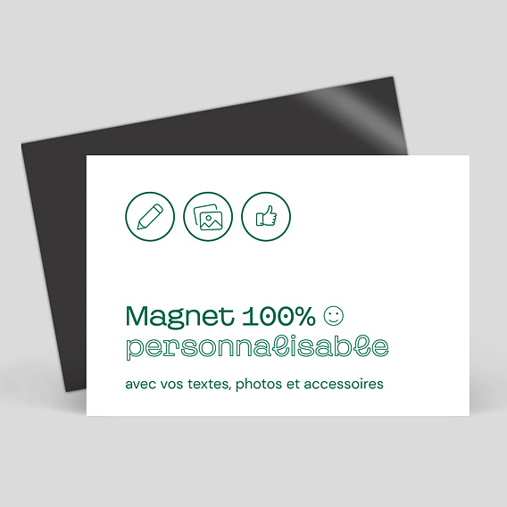 Magnet Remerciements Anniversaire Modèle 100% Personnalisable