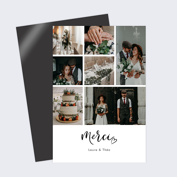 Magnet remerciement mariage Harmonie