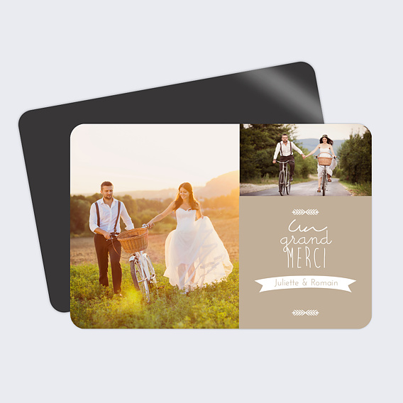 Magnet remerciement mariage Nous Nous Marions