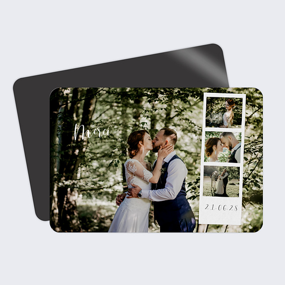 Magnet Remerciements Mariage Polaroid Mariage