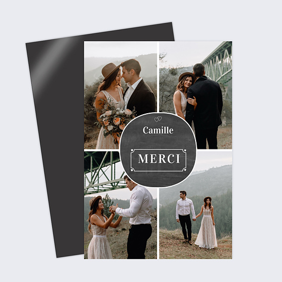 Magnet Remerciements Mariage Remerciement Mariage Photos Ardoise