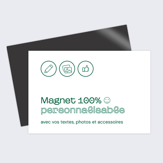 Magnet remerciement mariage Remerciements Mariage Modèle Vierge