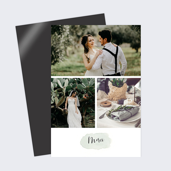 Magnet remerciement mariage Tempo