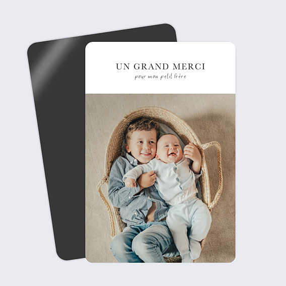 Magnet Remerciements Naissance Fratrie